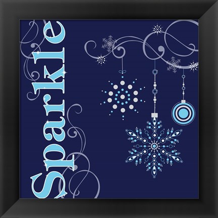 Framed Winter Sparkle I Print