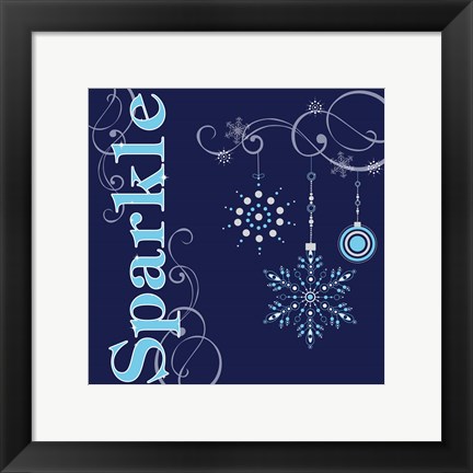 Framed Winter Sparkle I Print