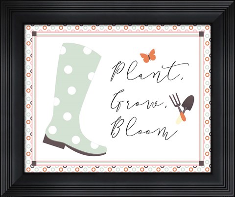 Framed Garden III Print