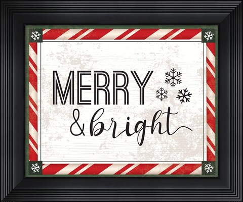 Framed Words Christmas I Print