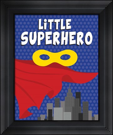 Framed Little Superhero Print