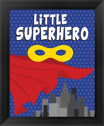 Framed Little Superhero Print