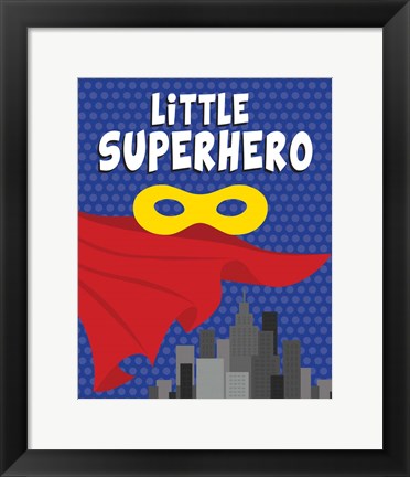 Framed Little Superhero Print