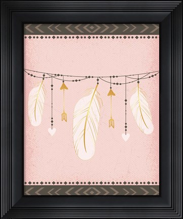Framed Feathers Print