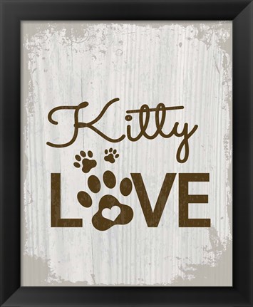 Framed Kitty Love Print