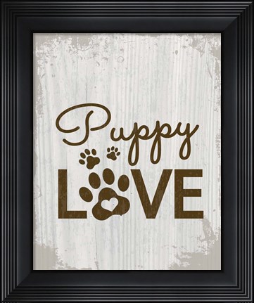 Framed Puppy Love Print