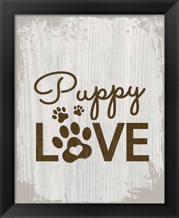 Framed Puppy Love Print