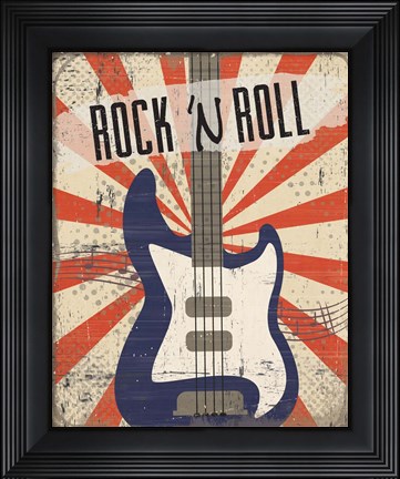 Framed Rock &#39;n Roll Print