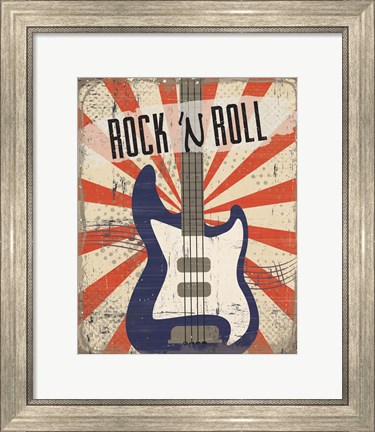 Framed Rock &#39;n Roll Print