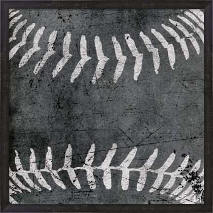 Framed Baseball Print