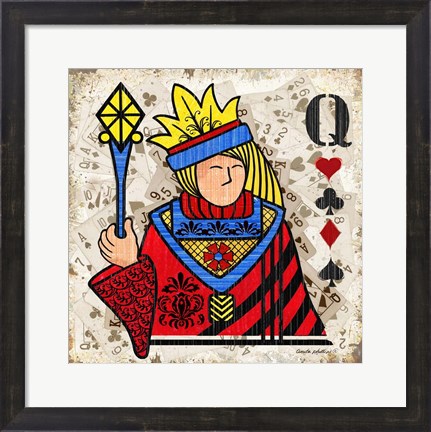 Framed Queen of Hearts Print