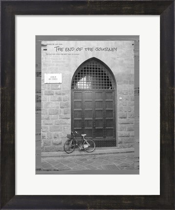 Framed End of the Journey B&amp;W Print