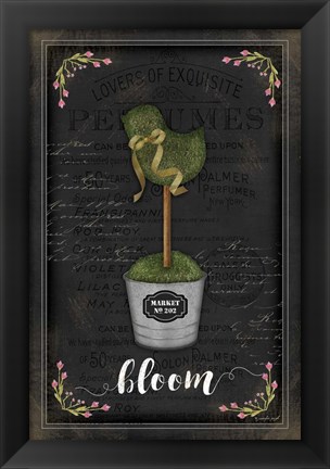 Framed Topiary Chick Print