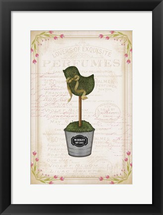 Framed Topiary Chick Print