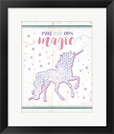 Framed Magic Unicorn Print