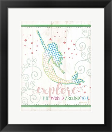 Framed Explore Mermaid Print