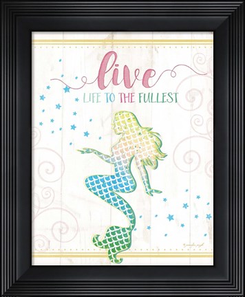 Framed Live Mermaid Print