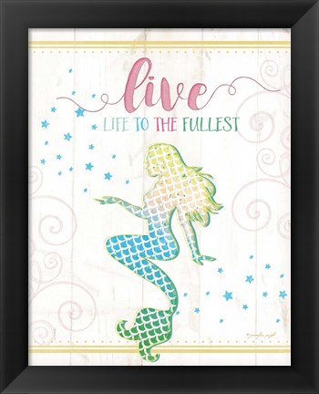 Framed Live Mermaid Print