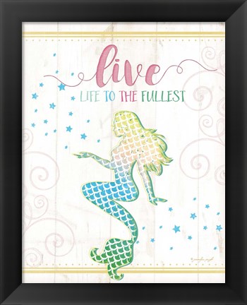 Framed Live Mermaid Print