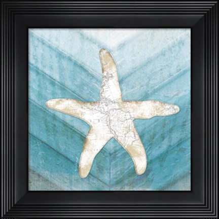Framed Coastal Starfish Print