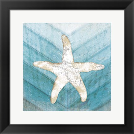 Framed Coastal Starfish Print