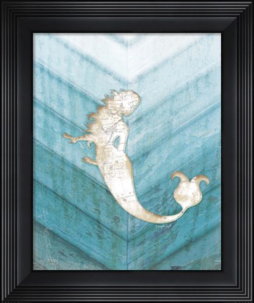 Framed Coastal Mermaid IV Print
