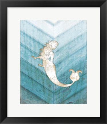 Framed Coastal Mermaid IV Print