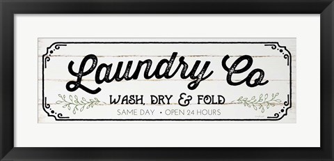 Framed Laundry Co Print
