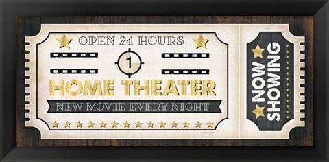 Framed Movie Ticket II Print