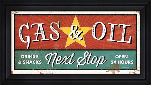 Framed Gas and Oil Print
