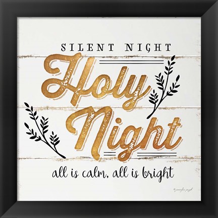 Framed Silent Night Print