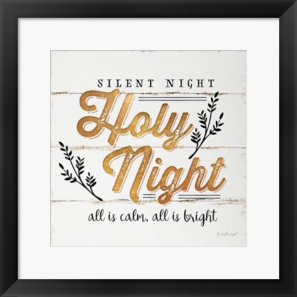 Framed Silent Night Print