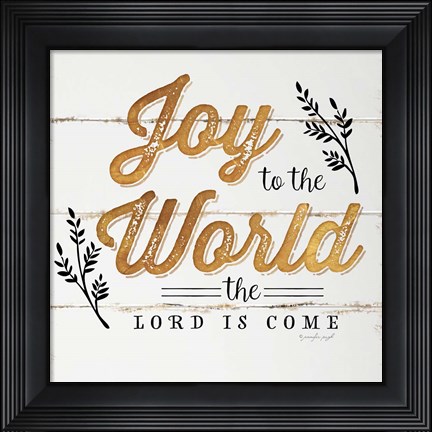 Framed Joy to the World Print