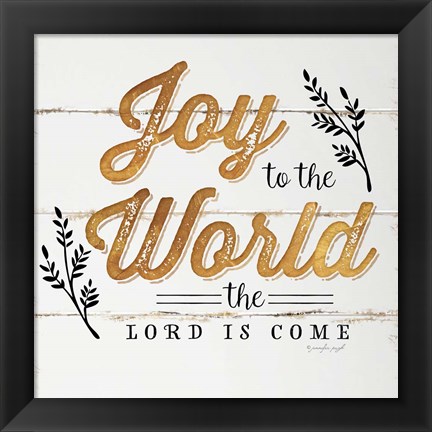 Framed Joy to the World Print