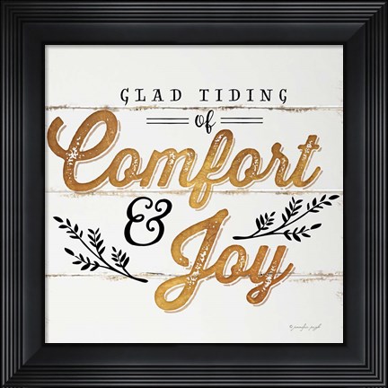 Framed Comfort and Joy Print