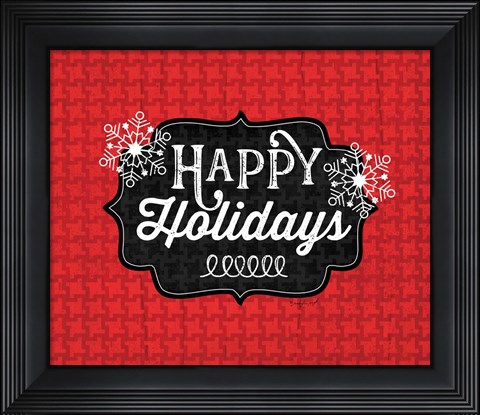 Framed Happy Holidays Print