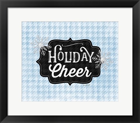 Framed Holiday Cheer - Blue Print