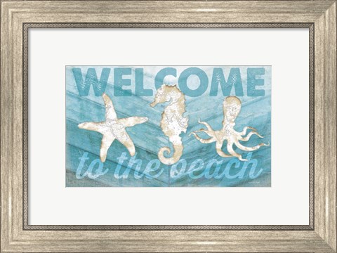 Framed Coastal Welcome Print