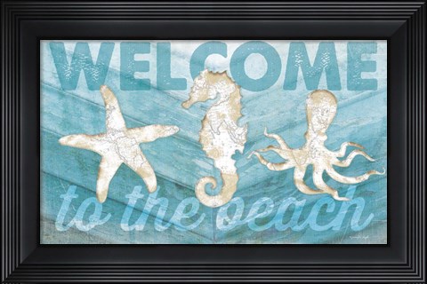 Framed Coastal Welcome Print