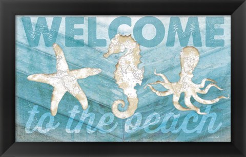 Framed Coastal Welcome Print