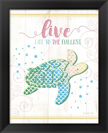 Framed Sea Turtle Print