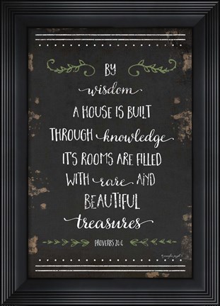 Framed By Wisdom Print