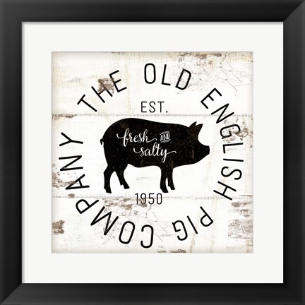 Framed Old Pig Company Print