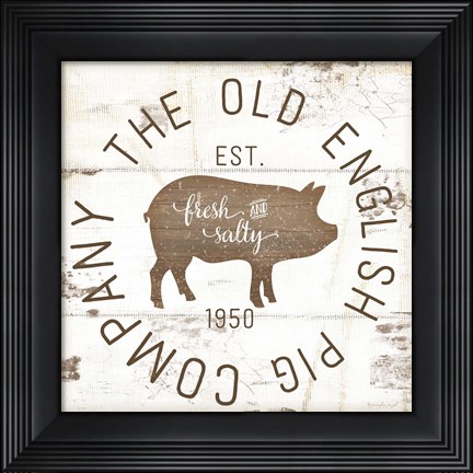 Framed Old Pig Company II Print