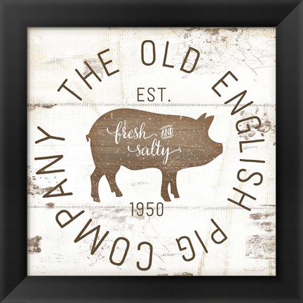 Framed Old Pig Company II Print