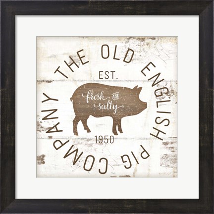 Framed Old Pig Company II Print