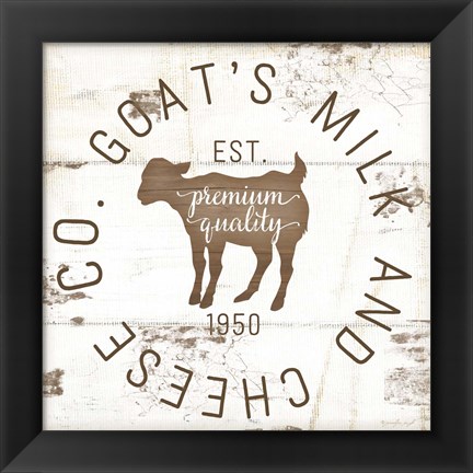 Framed Goat&#39;s Milk and Cheese Co. II Print