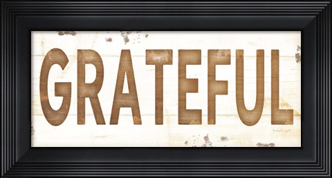 Framed Grateful Print