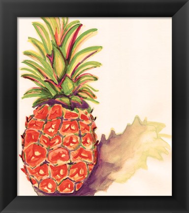 Framed Orange Pineapple Print