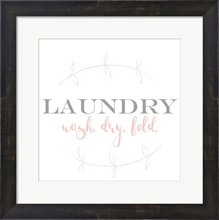 Framed Laundry Vine Print